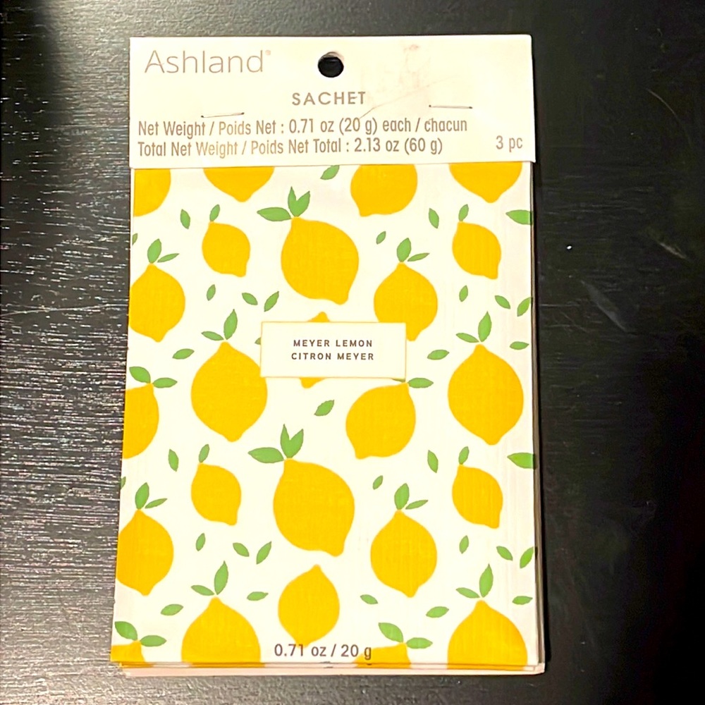 New🆕Ashland 🍋Lemon Scented 🍋 Sachet - 3 Pack